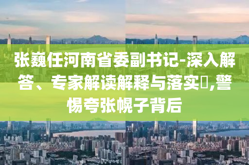 張巍任河南省委副書(shū)記-深入解答、專家解讀解釋與落實(shí)?,警惕夸張幌子背后