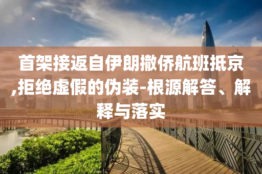 首架接返自伊朗撤僑航班抵京,拒絕虛假的偽裝-根源解答、解釋與落實(shí)